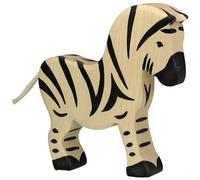 Holztiger Zebra Wooden Figure, Assorted Colours, 15.01 x 2.79 x 14 cm