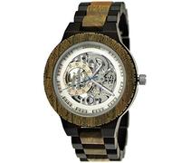 Holzwerk Germany Handmade Automatic Men's Watch Eco Natural Wood Watch Wooden Bracelet Watch Brown Black Gold Silver Analogue, Brown, silver, Bracelet
