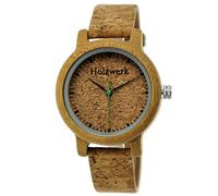 Holzwerk Germany® Handmade Designer Women's Watch Eco Natural Vegan Wooden Watch Analogue Classic Quartz Watch with Cork Strap and Wooden Dial
