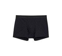 HOM Men's Max Boxer Briefs Underwear, Micro Motif Blanc Imprimé Sur Fond Noir, M