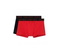 HOM Boxerlines 2-Pack HO1 Boxer Trunks, Red/Black - Medium