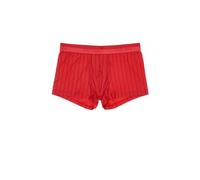 HOM Chic Ribbed Comfort Boxer Trunk, Red - X-Large