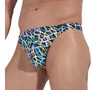 HOM FUNKY STYLE G-String mens underwear thong lined pouch low rise multicolour