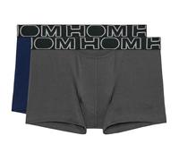 HOM Men's 2 Pack Shorts, Men's Pants, Boxerlines Soft Cotton - Black