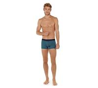 HOM Men's Boxer HO1 Andy Briefs, Imprimé géométrique tons de Marine/vert, L
