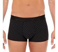 Hom Men's Max Boxer Briefs Underwear, Micro Motif Blanc Imprimé Sur Fond Noir, XL