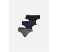 HOM Boxerlines 3-Pack Basic Briefs, Black/Navy/Grey - XX-Large