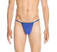 Hom Men's Plume G-String, Blue - Size: MEDIUM
