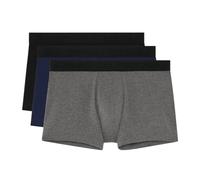 HOM Men's Lot de 3 Boxers Tonal Pack #2 Briefs, Noir + gris + Marine, M