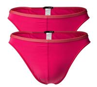 Hom Men's Micro Briefs Plumes 2-Pack - Ultralight Microfiber, Slip, Underwear...