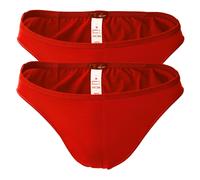 Hom Men's Micro Briefs Plumes 2-Pack - Ultralight Microfiber, Slip, Underwear...