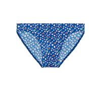 Hom Men's Slip de Bain Micro Socoa Swim Briefs, Navy Print, XL