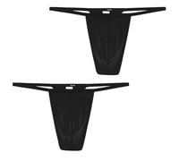 HOM Men's Plume G Microfibre Ultrafine String - Black, Medium