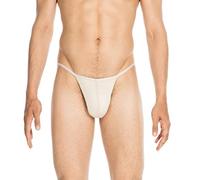 Hom Men's Plume G String - Beige (Skin-Coloured), S