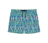 HOM Men's Short de Bain Marbella Swim Briefs, Blue Print, L