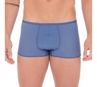 Hom, Men's Short Feather Boxer Shorts, Blue Jeans, XXL
