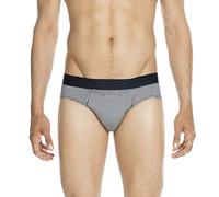 Hom Men's HO1 Striped Mini Brief, Navy - Black - Size: 38/39/32