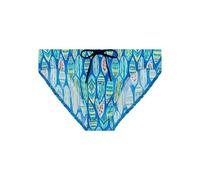 Hom Men's Slip de Bain Marbella Swim Briefs, Blue Print, L