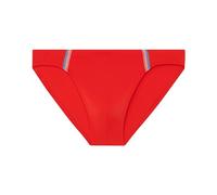 HOM Men's Slip de Bain Micro Nautical Cup Swim Briefs, Red Striped Ribbon, S