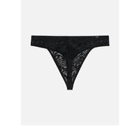 Hom Men's Temptation Free Cut Lace G-String, Black