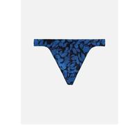 Hom Men's Temptation Quentin Immersive Flowers Print G-String, Black/blue