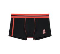 HOM Run Sports Contrast Boxer Trunk, Black/red