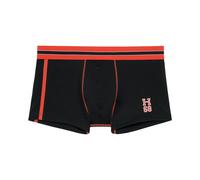 HOM Run Sports Contrast Boxer Trunk, Black/red