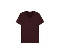 Hom Men's Tencel Soft V-Neck T-Shirt, Burgundy - Red - Size: Regular