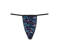 Hom Underwear, Blackrock G-String, Black, Men's Size M, Pack of 1