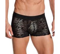Hom Underwear, Free Cut Lace Trunk, Black, Men's Size S, Pack of 1