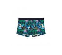 HOM Yoni Leaf Print Boxer Trunk, Navy/multi - XX-Large