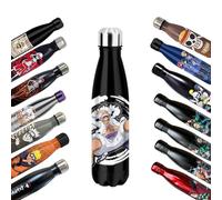 Homadict - One Piece Insulated Bottle - Stainless Steel Water Bottle - Luffy Gear 5-12h Hot and Cold Hold - Sport, Travel, Daily - 500 ml - BPA Free - Official Licence
