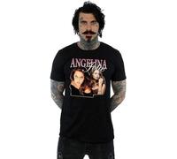 Homage Mens Angelina Jolie Print T Shirt Summer Style Top Tee Graphic Unisex Tee Shirt Black L