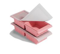 Homagical 2 Pack Silicone Freezer Tray for Soup Ice Cubes,2-Cup Soup Freezer Molds with Lid for Meal Prep, Makes 8 1-Cup Portion Freeze Trays for Storing 250mL/500mL Broth, Leftovers and Sauce