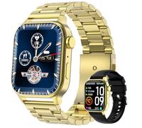 Homailida Smart Watch for Men with Answer/Make Calls, 1.85" HD Display Fitness Tracker Watch, 100+Sports Modes Health Monitor Sleep Monitor for iOS Android (Gold)
