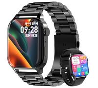 Homailida Smart Watch for Men with Answer/Make Calls, 1.85" HD Display Fitness Tracker Watch, 100+Sports Modes Health Monitor Sleep Monitor for iOS Android (Black)
