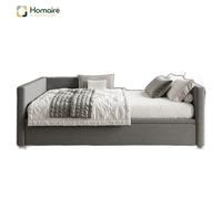 HOMAIRE 3FT Grey Linen Upholstered Daybed