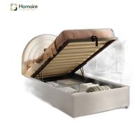 HOMAIRE Beige Boucle Upholstered Single Bed