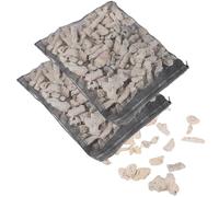 Homaisson 2 Bags Crushed Coral Filters, Fish Tank Filter Media for Aquarium, Fish Pond Coral Filtration Materials, Promotes Ecosystem Balance, Convenient Net Bag Packaging, 1.1 lbs Each Bag