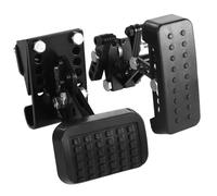 Homaisson Gas and Brake Pedal Extenders, Pedal Extenders for Short Drivers People, Adjustable Length and Angle, Black Metal with Anti-Slip Surface, Compatible with Cars, Go-Karts, Golf Carts