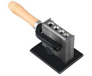 Homaisson Reversible Wire Plate Ingot Mold, Precious Metal Casting Mold with 4 Hole Sizes, Adjustable Metal Refining Ingot Mold for