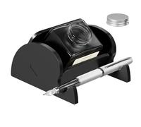 Homakover 1 Pack Acrylic Tilting Glass Ink Bottle Holder | Non-Slip Bottom, Calligraphy Oblique Nib Holder Stand, Table Decoration, Ink Bottle Not Included