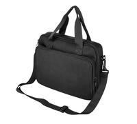 Homakover Large Walkie Talkie Case Bag with Shoulder Strap, Walkie Talkie Rechargeable Handheld Two Way Radios Carrying Box, Accommodate 4 Walkie Talkies and Accessories, Black (Bag Only)