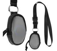 Homakover Portable Classroom Doorbell Button Lanyard Holder, Carrying Case for Universal Classroom Doorbell Button, Adjustable Doorbell Buttons Bag for Teachers (Black)