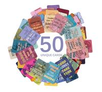 HOMANGA 50 Unique Motivational Cards for Employees, Employee Appreciation Card, Kindness Thank You Notes for Coworkers, Gratitude, Affirmations Cards for Coworkers, Teachers, Boss
