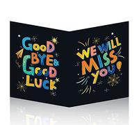 HOMANGA Large Farewell Greeting Card, Leaving Card for Colleague, Good Bye Card, Moving Away Card for Coworker 35x55 cm, Congrats New Job, Retirement, Farewell Gifts for Men Women (WITH ENVELOPE)