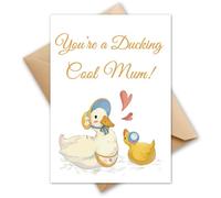 HOMANGA Mothers Day Card for Mom Grandma Stepmom Grandmother Wife, Mothers Day Card from Son or Daughter, Funny Mother's Day Greeting Cards with Envelope, 13x18cm (Duck)