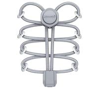 HOMAR Elastic No Tie Shoe Laces Strech Tieless Reflective Shoelaces with 8 Colors for Kids Adults Trainers One Size Fits All No Tie Shoe Strings for Sneakers Boots Casual Shoes, Pure Gray