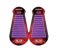 HOMAR No Tie Silicone Shoe Laces Elastic Strech Tiless Rubber Laces with 12 Colors for Kids Adults Trainers Waterproof Flat No Tie Shoelaces for Sneakers Board Shoes Casual Shoes