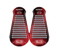 HOMAR No Tie Silicone Shoe Laces Elastic Strech Tiless Rubber Laces with 12 Colors for Kids Adults Trainers Waterproof Flat No Tie Shoelaces for Sneakers Board Shoes Casual Shoes